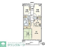 鷺沼東パーク・ホームズ弐番館 3LDKの間取図画像