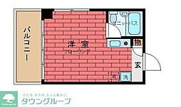 藤が丘エクセレンス ワンルームの間取図画像