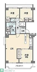 メゾン宮前平 3LDKの間取図画像