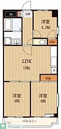 ルビコンすみよし台 3LDKの間取図画像