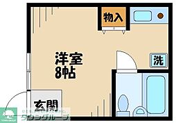 山田メゾン ワンルームの間取図画像