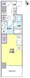 ルモーデセンター北 ワンルームの間取図画像