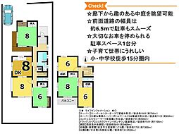 物件画像 学園前駅バス9分 敷地面積79坪超