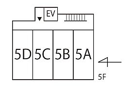 TNコンフォート 5-D ｜ 神奈川県川崎市多摩区三田1丁目（賃貸マンション1R・5階・25.72㎡） その3