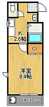 アルバコート  ｜ 福岡県北九州市小倉南区日の出町1丁目（賃貸マンション1K・5階・23.10㎡） その2