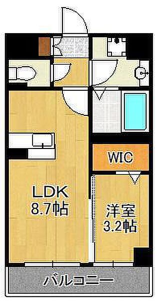 コンフォールパピヨン ｜福岡県北九州市小倉南区八重洲町(賃貸アパート1LDK・1階・33.75㎡)の写真 その2