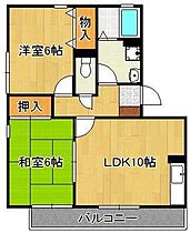 グローリー中村  ｜ 福岡県北九州市小倉南区南方2丁目（賃貸アパート2LDK・1階・52.30㎡） その2