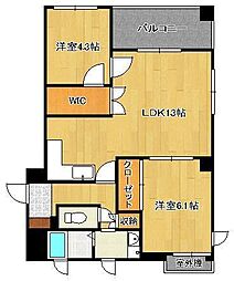 フォロロマーノ 2LDKの間取図画像