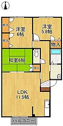 レシェンテ徳力　A棟 1階