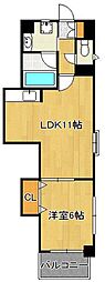 KSK嵐山コアビル 1LDKの間取図画像