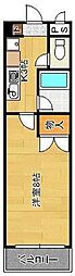 ルネッサンスTOEIもりつね 1Kの間取図画像