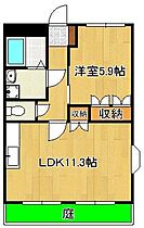 ライトニング南方  ｜ 福岡県北九州市小倉南区南方3丁目（賃貸マンション1LDK・1階・41.04㎡） その2