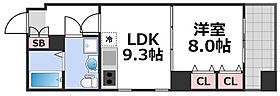 ボーベル長堀  ｜ 大阪府大阪市中央区島之内1丁目4-8（賃貸マンション1LDK・6階・40.29㎡） その2