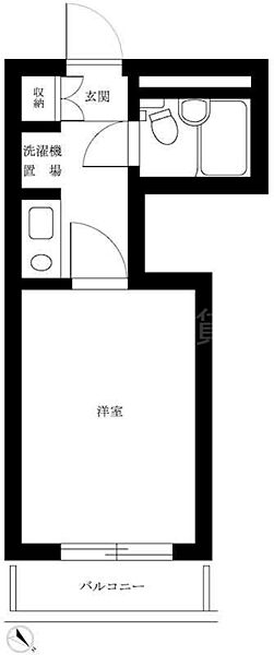 ルーブル大井町 3F｜東京都品川区二葉1丁目(賃貸マンション1K・3階・18.00㎡)の写真 その2