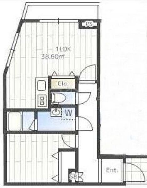 THE CLASS OMORI RESIDENCE 206｜東京都大田区大森西5丁目(賃貸マンション1LDK・2階・38.60㎡)の写真 その2