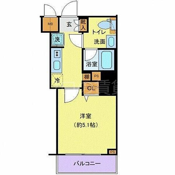 プレール・ドゥーク戸越銀座通り 304｜東京都品川区豊町1丁目(賃貸マンション1K・3階・20.19㎡)の写真 その2