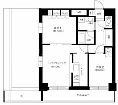 T’s garden六郷土手 402 ｜ 東京都大田区西六郷2丁目58-6（賃貸マンション2LDK・4階・64.41㎡） その2