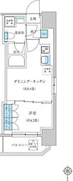 レジディア蒲田プレイス 1DKの間取図画像