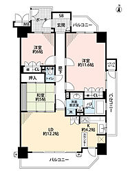 サーパス西高松第二 3LDKの間取図画像