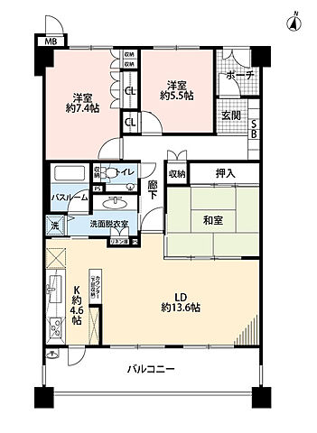 間取り サーパス吹上真砂丁 2階/205