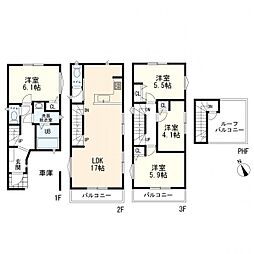 物件画像 宮前区有馬5丁目　新築一戸建て　1号棟