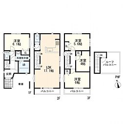 物件画像 宮前区有馬5丁目　新築一戸建て　3号棟