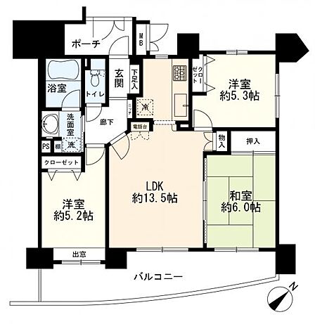 間取図(3LDK)