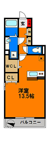 プランドール樹 205｜千葉県千葉市中央区今井1丁目(賃貸アパート1R・2階・37.89㎡)の写真 その3