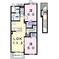 佐賀県唐津市鏡（賃貸アパート2LDK・2階・58.21㎡） その2