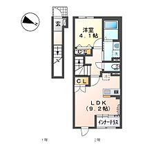 佐賀県唐津市鏡新開（賃貸アパート1LDK・2階・42.82㎡） その2