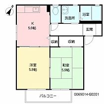 佐賀県唐津市元石町（賃貸アパート2K・2階・43.01㎡） その2