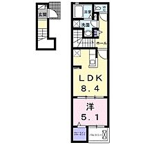 佐賀県伊万里市立花町（賃貸アパート1LDK・2階・38.81㎡） その2