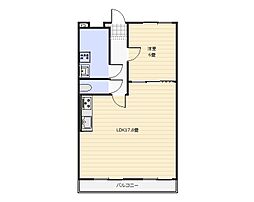 風待ちの杜 GenkaiA 1LDKの間取図画像