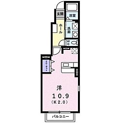ライフコート東唐津A ワンルームの間取図画像