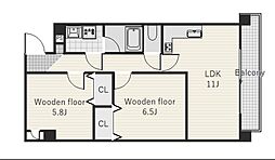 メゾン・ド・エピス 2LDKの間取図画像
