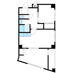 ベル・ウッド・2 2DKの間取図画像
