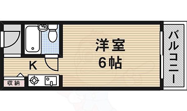 メゾンドソアラ ｜大阪府箕面市如意谷１丁目(賃貸マンション1K・2階・18.00㎡)の写真 その2