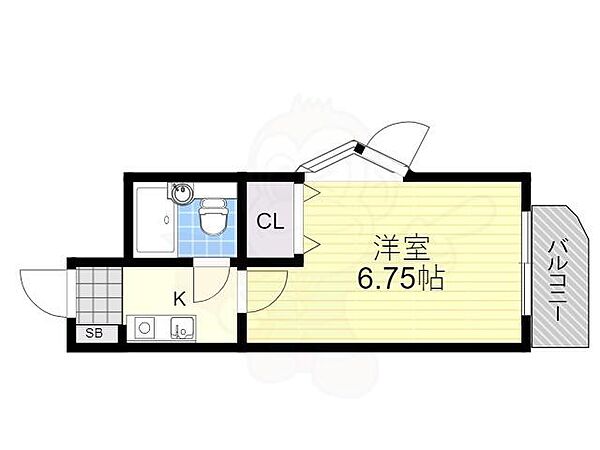 メゾン豊中part18 ｜大阪府豊中市本町９丁目(賃貸マンション1K・3階・20.18㎡)の写真 その2