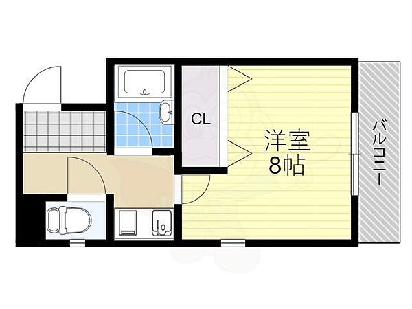 大阪府吹田市日の出町(賃貸マンション1K・1階・23.00㎡)の写真 その2