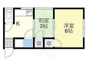 第一ハウス  ｜ 兵庫県川西市花屋敷１丁目（賃貸アパート2K・2階・27.00㎡） その2