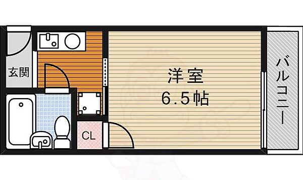 エクセルセジュール ｜大阪府豊中市螢池北町１丁目(賃貸アパート1K・2階・19.50㎡)の写真 その2