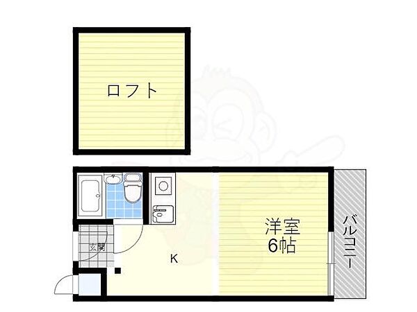 メゾンサクラ14 ｜大阪府池田市石橋３丁目(賃貸マンション1R・1階・16.20㎡)の写真 その2