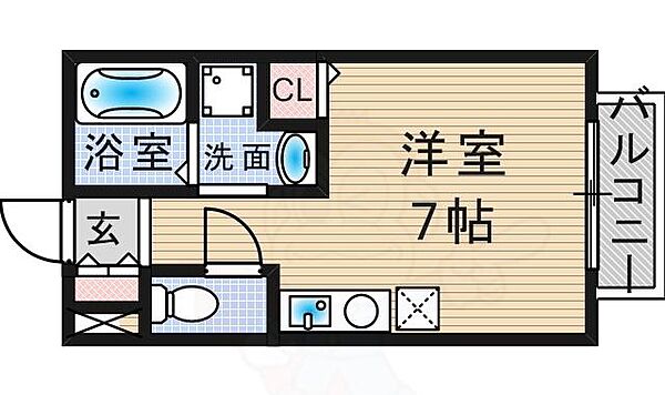 ボナール ｜兵庫県川西市加茂２丁目(賃貸アパート1R・1階・22.20㎡)の写真 その2