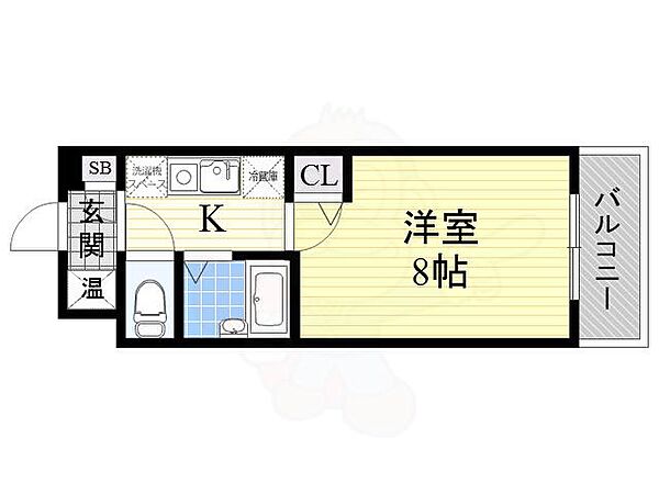 大阪府吹田市千里山竹園１丁目(賃貸マンション1K・1階・22.62㎡)の写真 その2