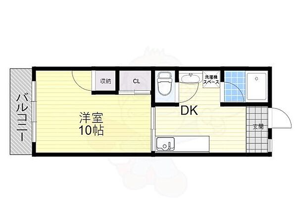 庄内フラッツ ｜大阪府豊中市野田町(賃貸マンション1DK・4階・37.80㎡)の写真 その2