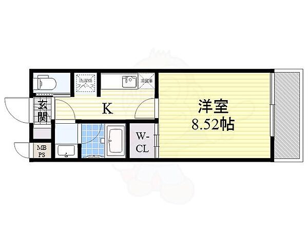 大阪府豊中市螢池西町２丁目(賃貸アパート1K・2階・28.38㎡)の写真 その2