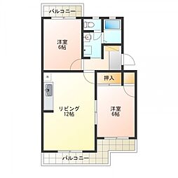 BOW&ARROW 2LDKの間取図画像