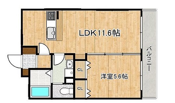 兵庫県神戸市東灘区深江北町1丁目(賃貸マンション1LDK・3階・38.53㎡)の写真 その2