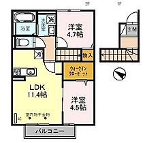 兵庫県加古川市尾上町口里（賃貸アパート2LDK・2階・53.80㎡） その2