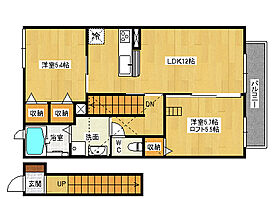 兵庫県加古郡稲美町国岡3丁目（賃貸アパート2LDK・2階・69.00㎡） その2